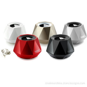 Diamond-shaped mini speaker with high quality and super sound performance